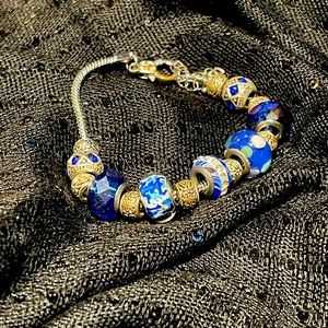 Blue Charm Bracelet